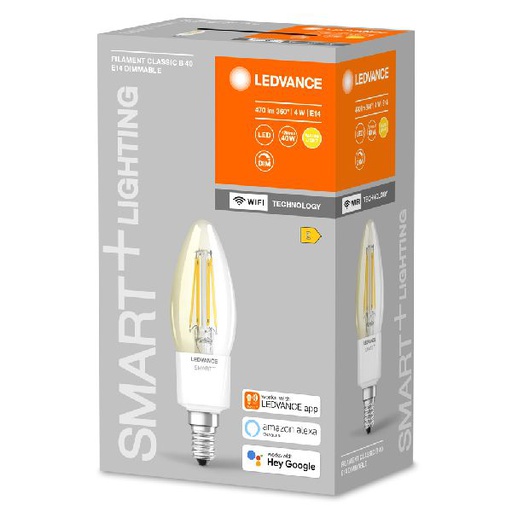 [OSR609754] Ledvance Smart+ WF CL B FIL dim 40 4W/827 E14 - 609754