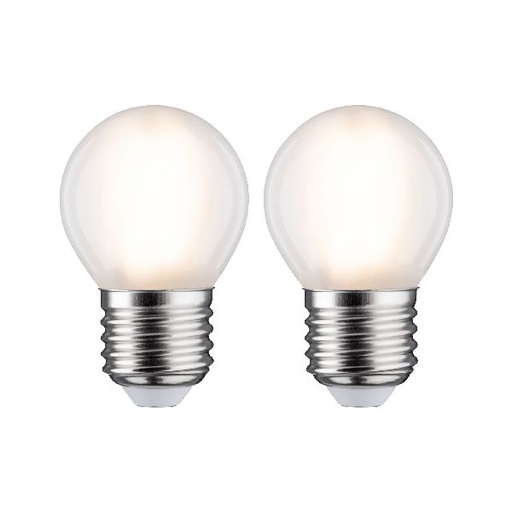 [PAU28639] LED fil sphérique x2 470lm E27 2700K dépoli 5W 230V