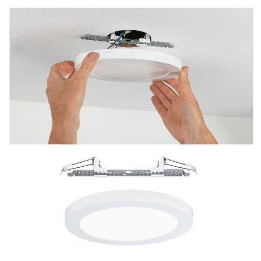 [PAU95389] Pann. ENC 2en1 Cover-it 16,5W 4000K 225mm 230V blanc dépoli/plastique