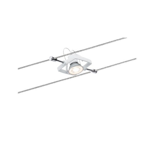 [PAU94148] Spot Wire System Mac II max. 1x10W GU5,3 Blanc 12V Métal/plastique