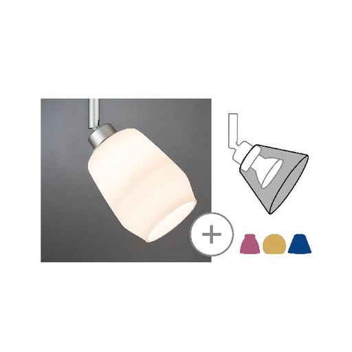 [PAU95358] DecoSystems Abat-jour Vento max. 50 W Verre Satin