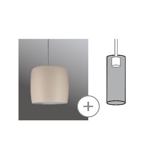 [PAU95442] URail 2Easy Abat-jour Pien max. 1x20W Beige mat métal