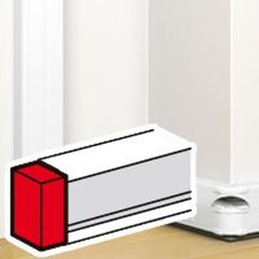 [LEG075613] Embout Pour Goulotte À Clippage Direct Mosaic 50X130Mm Bla legrand 075613