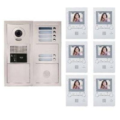 [AIP200386] AIPHONE Pack visiophone encastré avec 6 combinés - GTBV6E