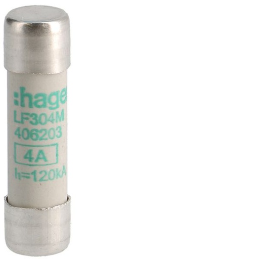 [HAG-LF304M] Cartouche Fusible cylindrique 10x38mm aM 4A 500V AC 120kA LF304M