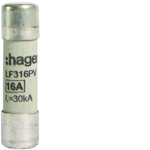 [HAG-LF316PV] Cartouche Fusible cylindrique PV 10x38 mm 1000V DC 16A LF316PV