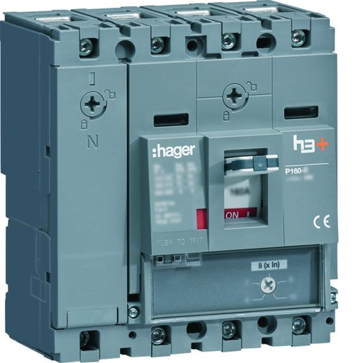 [HAG-HES051BC] Disjoncteur Boitier Moulé h3+ P160 MAG (ICB) 4P4D In50A Icu70kA à cage HES051BC