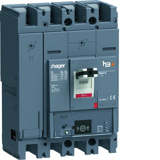 [HAG-HEW631NR] Disjoncteur Boitier Moulé h3+ P630 ENERGY 4P4D In630A Icu70kA à plage HEW631NR
