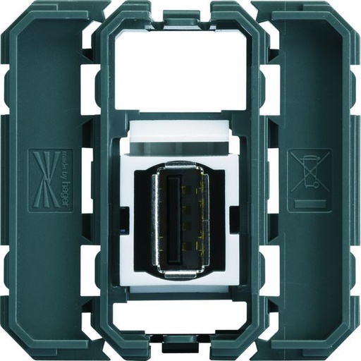 [HAG-WXF642] Prise Gallery USB 2.0 bornier à vis WXF642