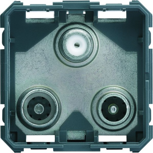 [HAG-WXF256] Prise Gallery TV + FM + SAT 2 modules WXF256