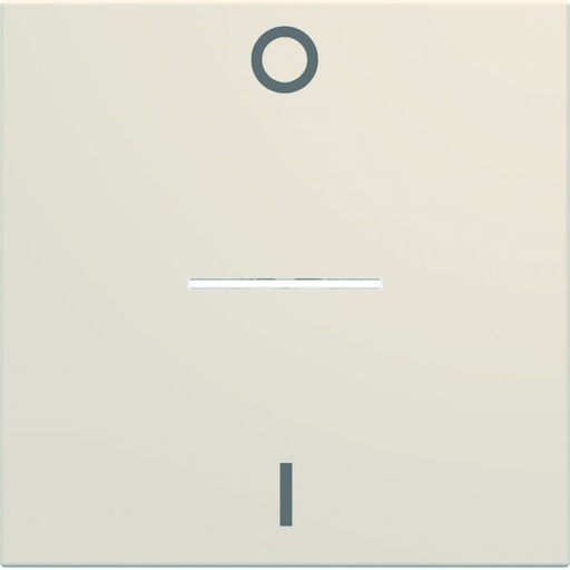 [HAG-WXD013D] Enjoliveur Gallery interrupteur marquage 0-1 à voyant, 2 modules, finition Dune WXD013D