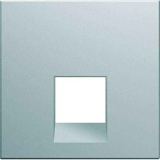 [HAG-WXD230T] Enjoliveur Gallery prise RJ45 45° 2 modules, finition Titane WXD230T