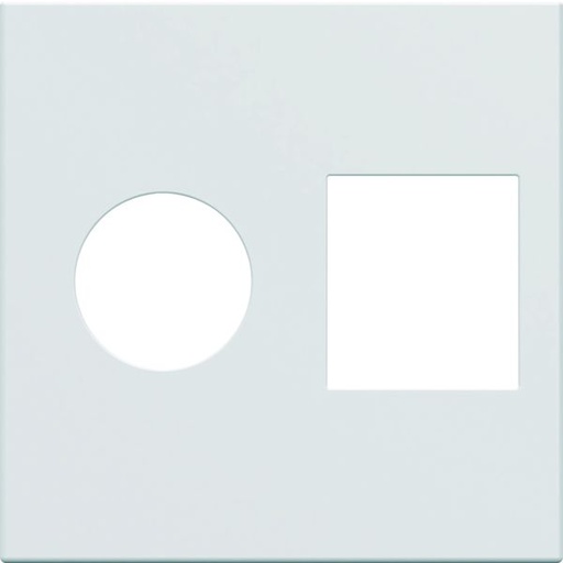 [HAG-WXD240B] Enjoliveur Gallery prise TV + RJ45 2 modules, finition Pure WXD240B