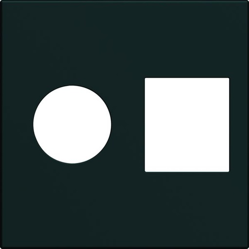 [HAG-WXD240N] Enjoliveur Gallery prise TV + RJ45 2 modules, finition Night WXD240N