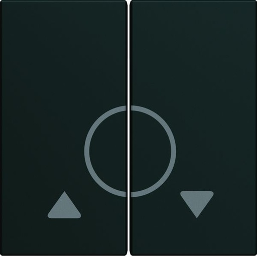 [HAG-WXD301N] Enjoliveur Gallery volet roulant bouton poussoir 2 modules , finition Night WXD301N