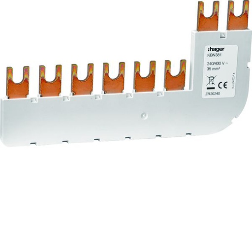[HAG-KBN381] Barre de pontage 3P+N 35mm² 90° SPA180N KBN381