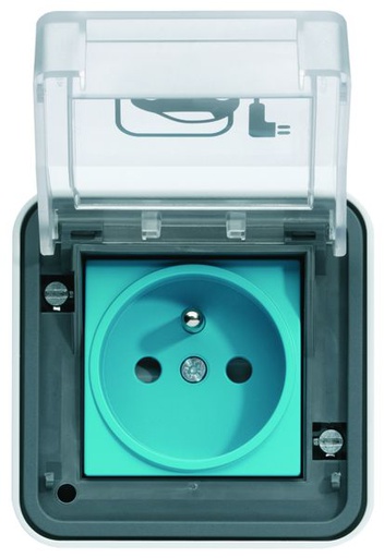 [HAG-XEV080] witty prise 2P+T IP55, M2+, saillie, 3,7 kW, pour recharge véhicule électrique XEV080
