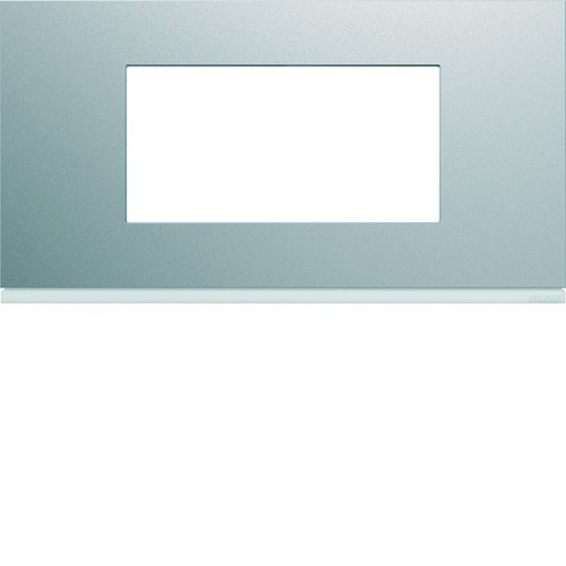 [HAG-WXP0104] Plaque de finition Gallery 4 modules Titane entraxe 71 mm WXP0104