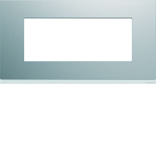 [HAG-WXP0105] Plaque de finition Gallery 5 modules Titane entraxe 71 mm WXP0105