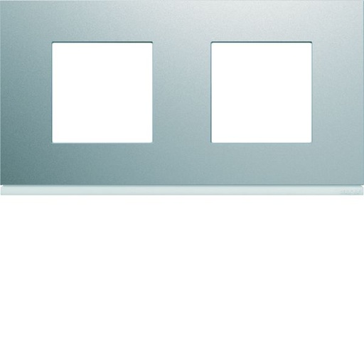 [HAG-WXP0112] Plaque de finition Gallery 2 poste Titane entraxe 71 mm WXP0112