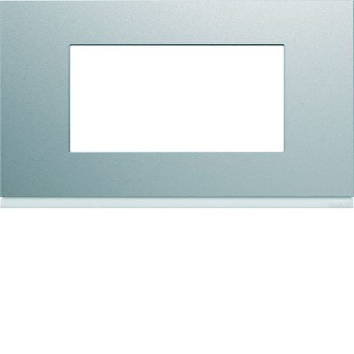 [HAG-WXP0134] Plaque de finition Gallery 4 modules Titane entraxe 57 mm WXP0134