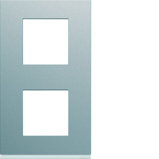 [HAG-WXP0142] Plaque de finition Gallery 2 poste Titane entraxe 71 mm WXP0142