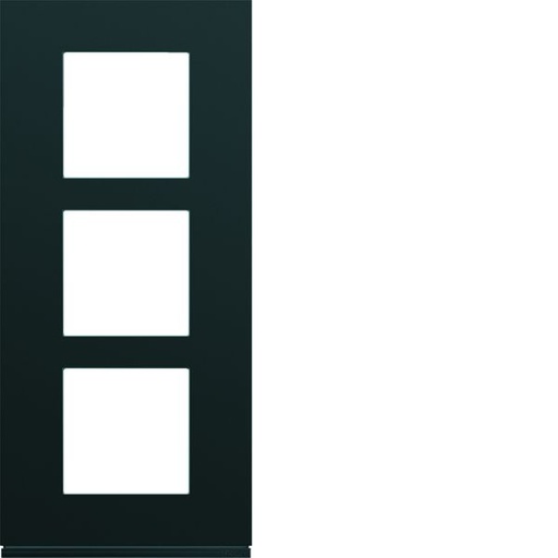 [HAG-WXP0223] Plaque de finition Gallery 3 postes verticale Nuit entraxe 57 mm WXP0223