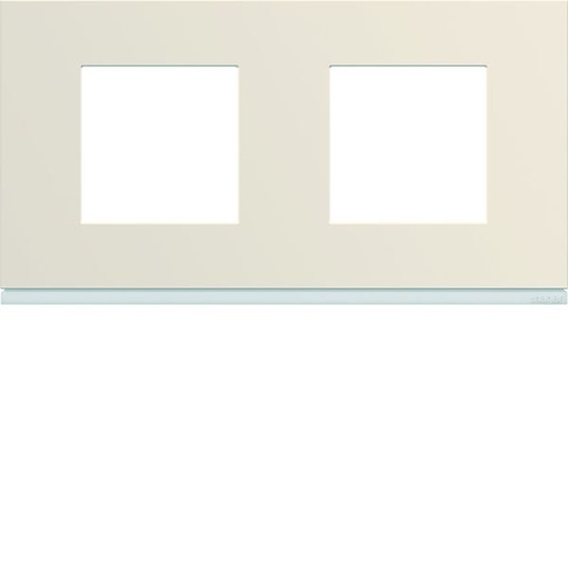 [HAG-WXP0312] Plaque de finition Gallery 2 poste Dune entraxe 71 mm WXP0312
