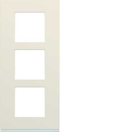 [HAG-WXP0323] Plaque de finition Gallery 3 postes verticale Dune entraxe 57 mm WXP0323