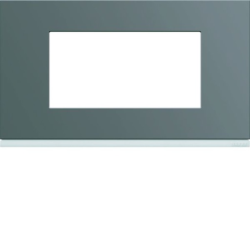 [HAG-WXP0934] Plaque de finition Gallery 4 modules Taupe entraxe 57 mm WXP0934