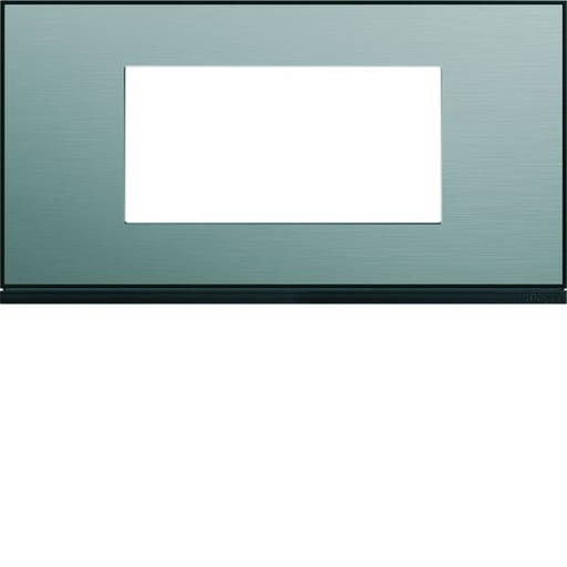 [HAG-WXP2104] Plaque de finition Gallery 4 modules Acier entraxe 71 mm WXP2104