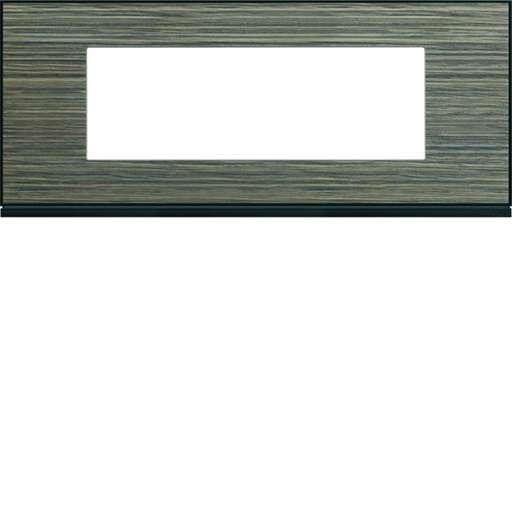 [HAG-WXP2406] Plaque de finition Gallery 6 modules Pecan entraxe 57 mm WXP2406