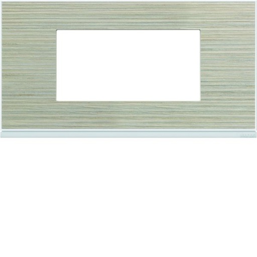 [HAG-WXP2504] Plaque de finition Gallery 4 modules Latté entraxe 71 mm WXP2504