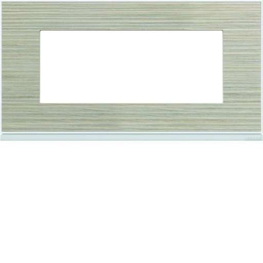 [HAG-WXP2505] Plaque de finition Gallery 5 modules Latté entraxe 71 mm WXP2505