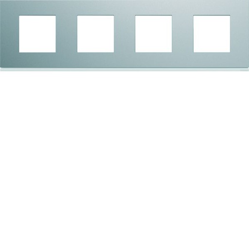 [HAG-WXP0114] Plaque de finition Gallery 4 postes horizontale Titane entraxe 71 mm WXP0114