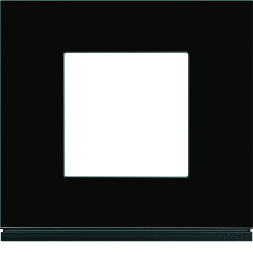 [HAG-WXP4102] Plaque de finition Gallery 1 poste Midnight glass WXP4102