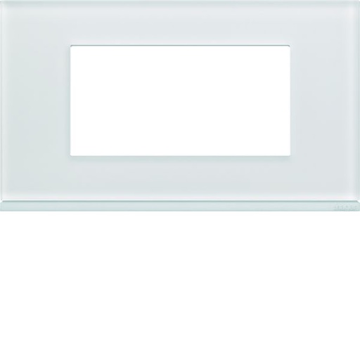 [HAG-WXP4034] Plaque de finition Gallery 4 modules Moon glass entraxe 57 mm WXP4034
