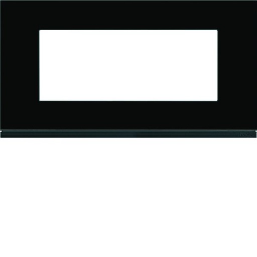 [HAG-WXP4105] Plaque de finition Gallery 5 modules Midnight glass entraxe 71 mm WXP4105