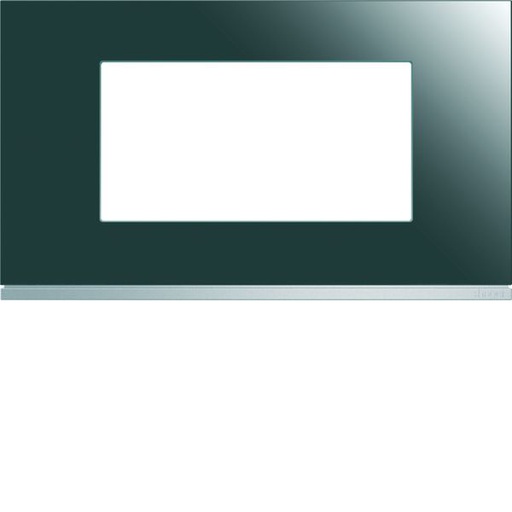 [HAG-WXP5034] Plaque de finition Gallery 4 modules Mirror glass entraxe 57 mm WXP5034