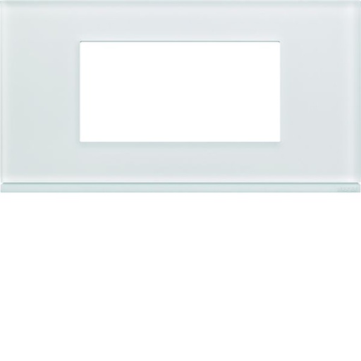 [HAG-WXP4004] Plaque de finition Gallery 4 modules Moon glass entraxe 71 mm WXP4004