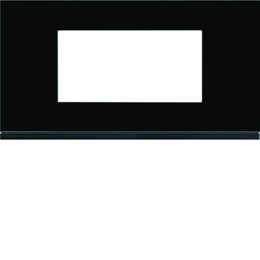 [HAG-WXP4104] Plaque de finition Gallery 4 modules Midnight glass entraxe 71 mm WXP4104