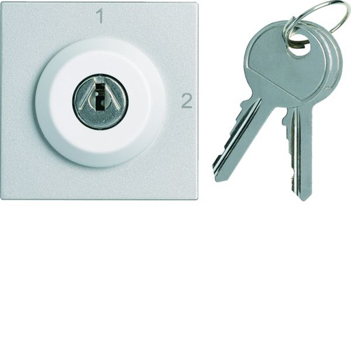 [HAG-WXF615T] Interrupteur Gallery à clefs 2 positions 2 modules Titane WXF615T