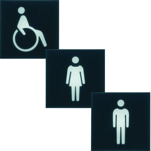 [HAG-WXA604] Etiquette pour voyant gallery 2 modules WC WXA604