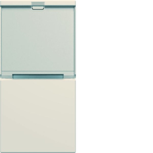 [HAG-WXD012D] Enjoliveur Gallery interrupteur avec porte étiquette 1 module , finition Dune WXD012D