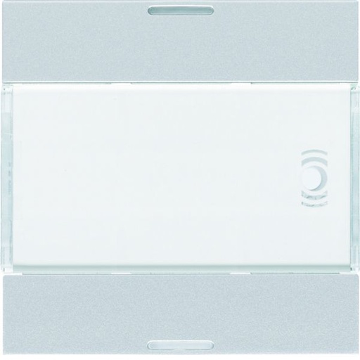 [HAG-WXE312T] Enjoliveur 2 boutons poussoirs KNX gallery LED titane WXE312T