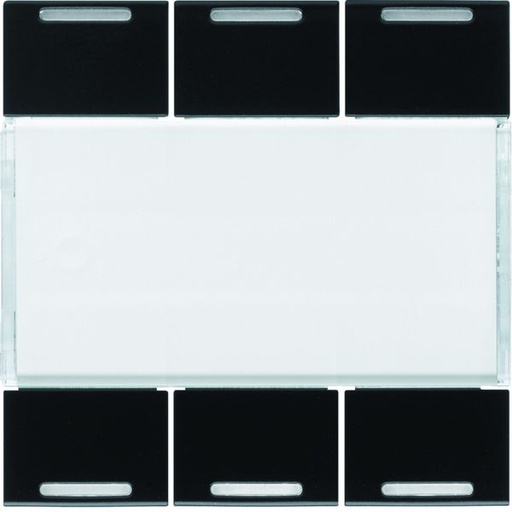 [HAG-WXE316N] Enjoliveur 6 boutons poussoirs KNX gallery LED night WXE316N