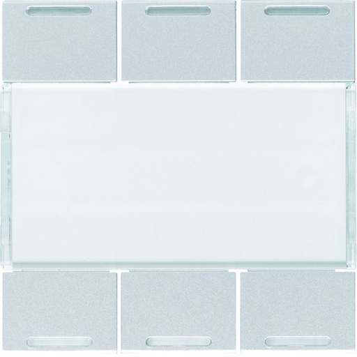 [HAG-WXE316T] Enjoliveur 6 boutons poussoirs KNX gallery LED titane WXE316T