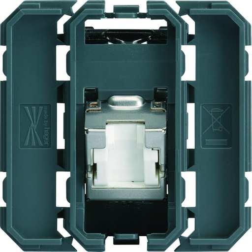 [HAG-WXF232] Prise Gallery RJ45 cat.6 STP 2 modules incliné a 45° WXF232