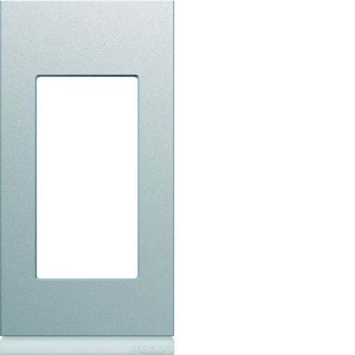 [HAG-WXP0101] Plaque de finition Gallery 1 module Titane entraxe 71 mm WXP0101