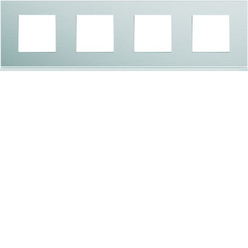 [HAG-WXP2014] Plaque de finition Gallery 4 postes horizontale Aluminium entraxe 71 mm WXP2014